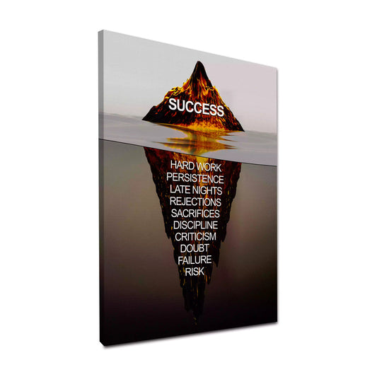 Wandbild Erfolg Eisberg im Brown Style