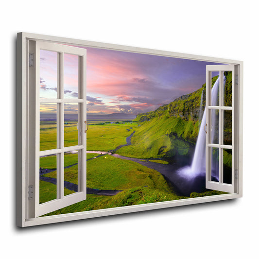 Wandbild Fenster mit Blick in die Natur im Landscape Style