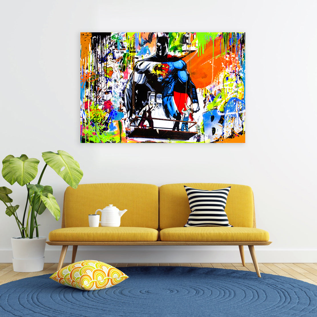 Wandbild Pop Art abstrakt Hero Style