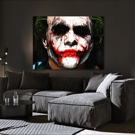 Joker Black Abstract Wandbild als Acrylglasbild