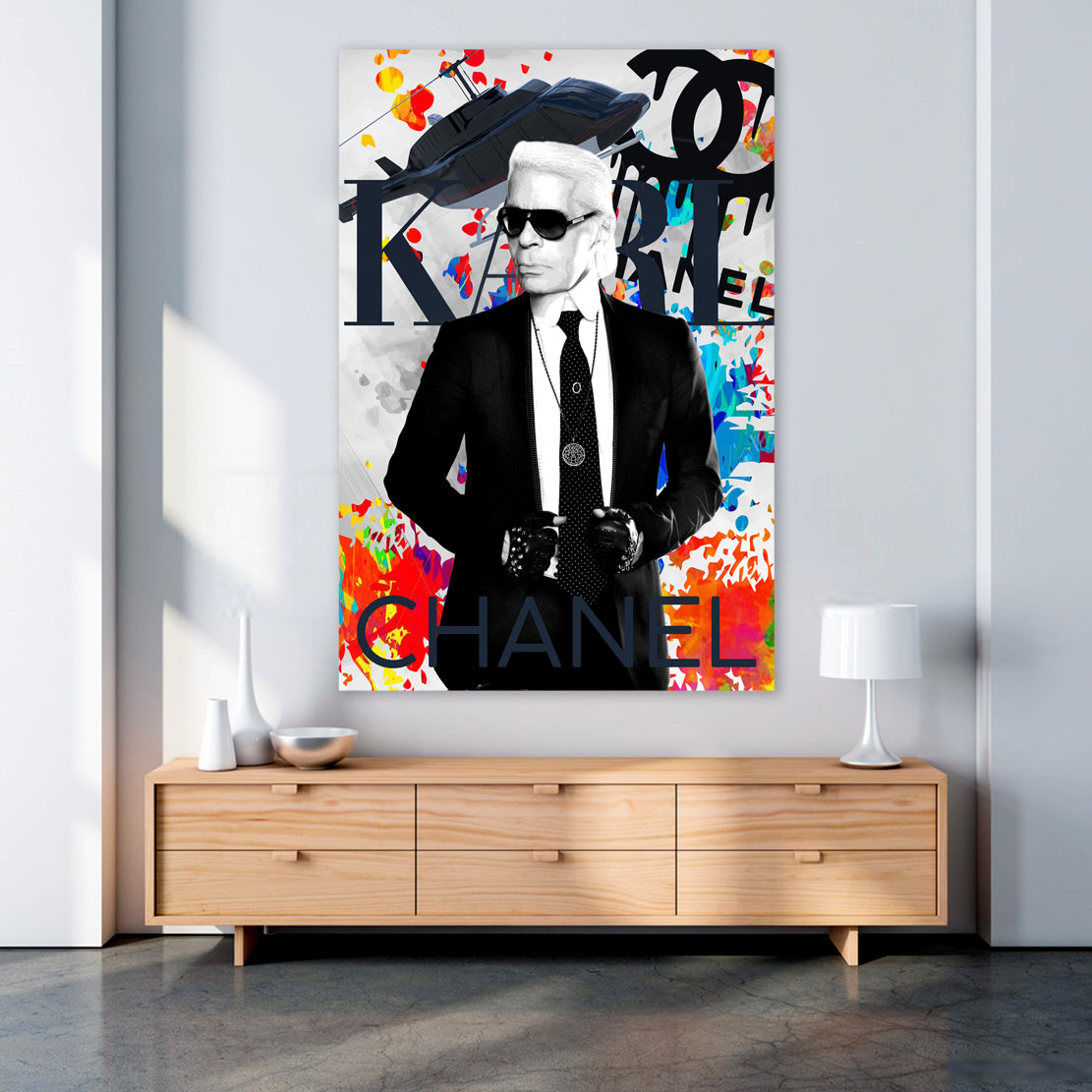 Wandbild Karl Pop Art Style