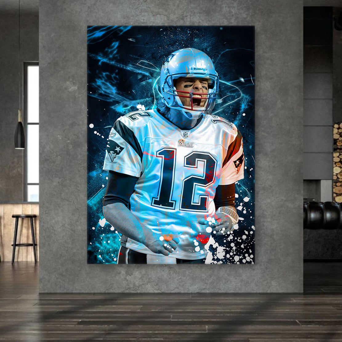 Football Motiv als Alu-Dibond Bild an der Wand