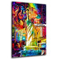 Wandbild New York City Streets im Pop Art Style