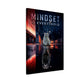 Wandbild weiße Katze mit Motivation Mindset is Everything