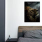 Loewe im Profil mit Spruch als Acrylglasbild