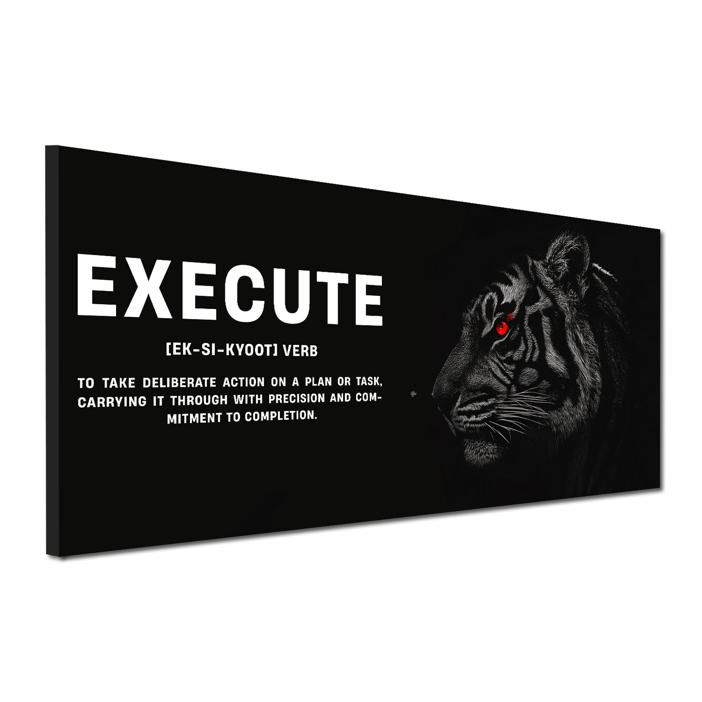 Motivation Erfolg Tiger Fokus Wandbild