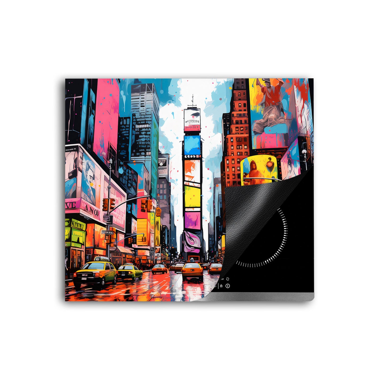 New York USA Vinyl Herdabdeckplatte Induktionsschutz für Ceranfeld & Küche Deko