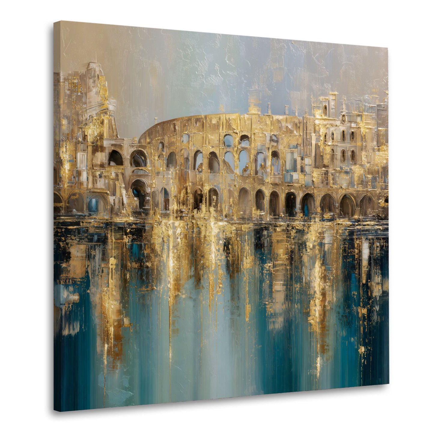 Orientalische Stadt Gold abstrakt und elegant Wandbild