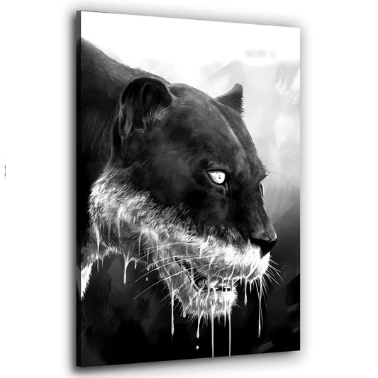 Panther Porträt Raubkatze Nahaufnahme Wildtier Wandbild