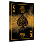 Pokerkarte Motivation Change How You Play Your Hand Wandbild
