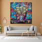 Pommes Box Dollar Cha Ching Wandbild an der Wand im Raum