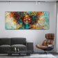 Pop Art afrikanische Frau mit lachendem Gesicht Wandbild