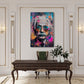Pop Art Albert als cooler Wissenschaftler Wandbild