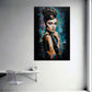 Pop Art Audrey Porträt elegant bunt modern Wandbild