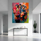 Pop Art Beatles Musiker Porträt Gitarre Farbe Wandbild