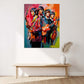 Pop Art Beatles Musiker Porträt Gitarre Farbe Wandbild