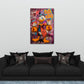 Pop Art Comic Ente Geld Säcke Dollar Cash is King Wandbild