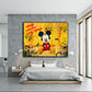 Pop Art Comic Maus Geld Spruch Wandbild