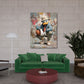 Pop Art Duck mit Basketball im Street Art Style Wandbild