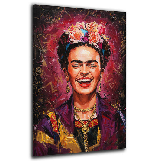 Pop Art Frida Ikone Porträt Wandbild