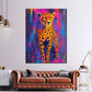 Pop Art Gepard Tierporträt Wandbild