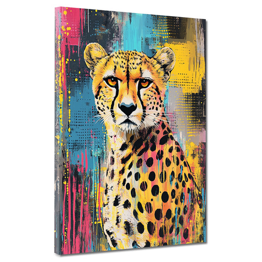 Pop Art Gepard Urban Style Wandbild