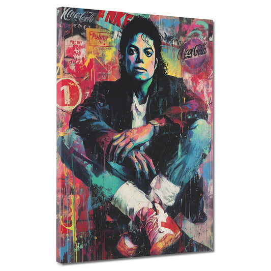 Pop Art Jackson Musik Retro Wandbild