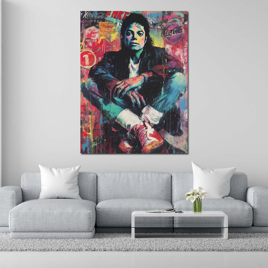 Pop Art Jackson Musik Retro Wandbild