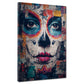 Pop Art La Catrina Porträt Wand Gesicht Wandbild