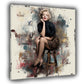 Pop Art Marilyn Fashion Ikone Vintage Stil Wandbild