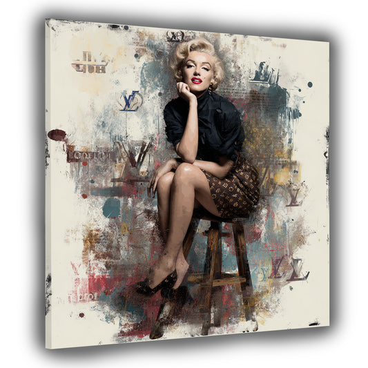 Pop Art Marilyn Fashion Ikone Vintage Stil Wandbild