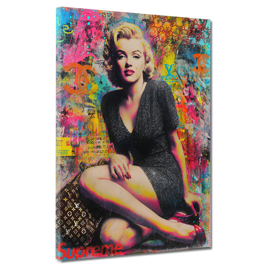 Beautiful Pop Art Marilyn Kunstwerk Wandbild