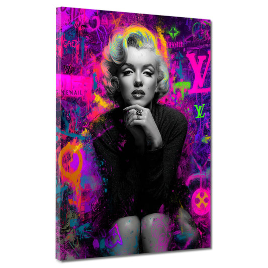Pop Art Marilyn Porträt Glamour Wandbild