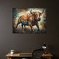 Pop Art Stier Ausdruckskraft Tiermalerei Wandbild