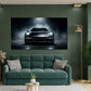 Porsche Sportwagen in Frontansicht Dream Big Motivation Wandbild