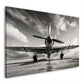 Propellerflugzeug dramatisch in Ölmalerei Wandbild