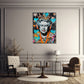 Pop Art Wandbild im Hochformat an einer Wohnraumwand