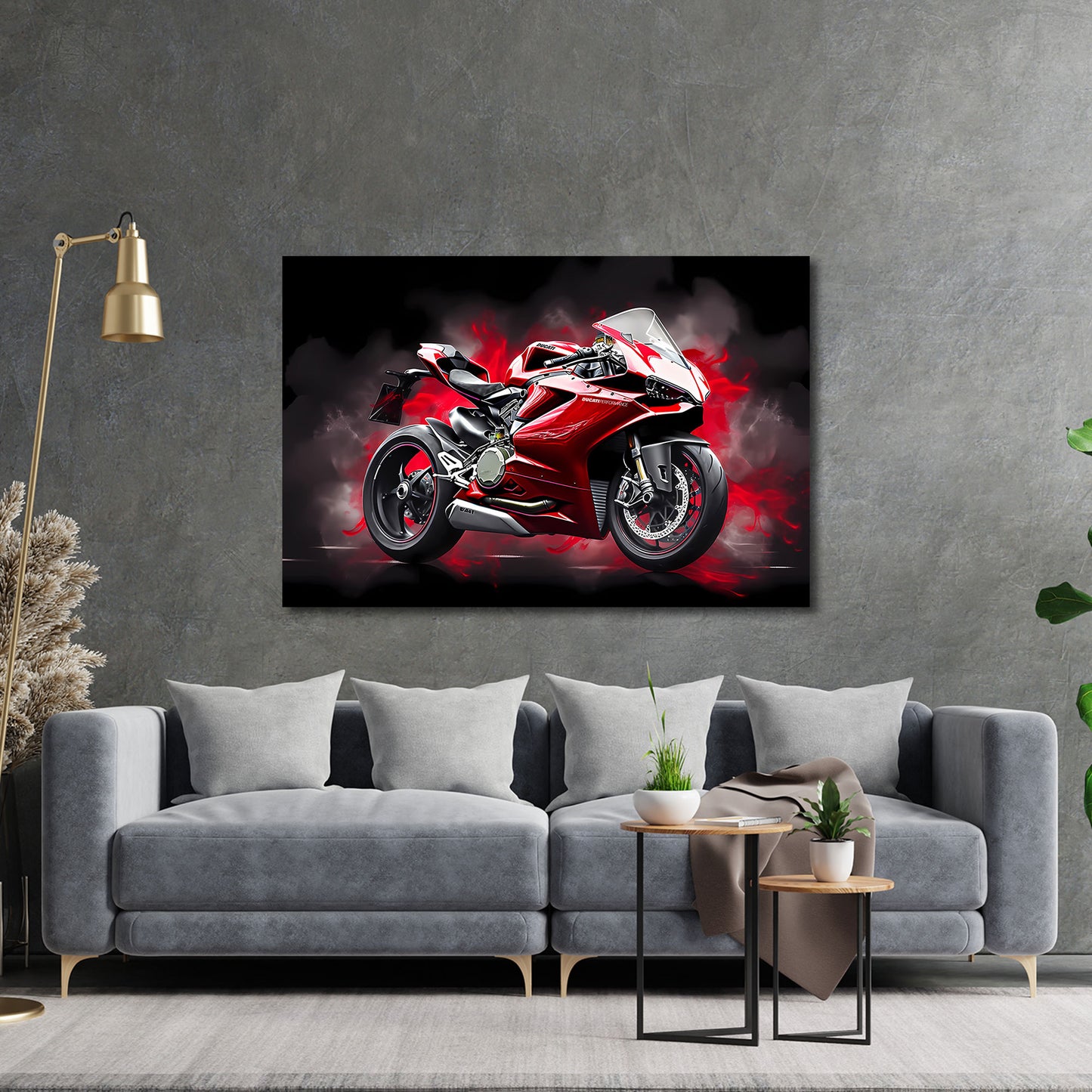 Ducati Motorrad Sportbike Power Wandbild
