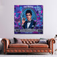 Scarface 100 Dollar Pop Art Wandbild an der Wand im Raum