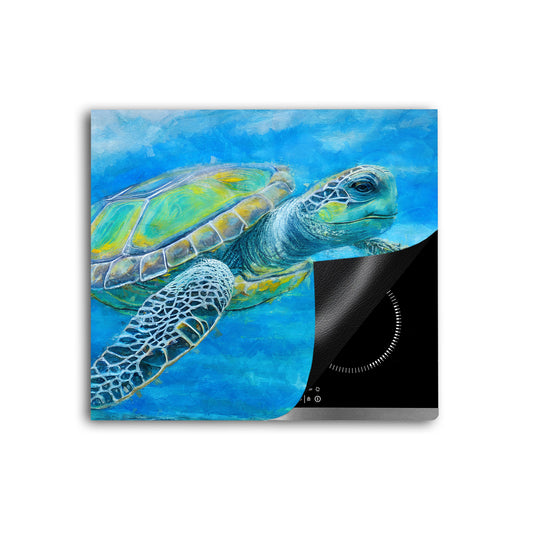 Meeresschildkröte Herdabdeckplatte Induktionsschutz für Ceranfeld & Küche Deko