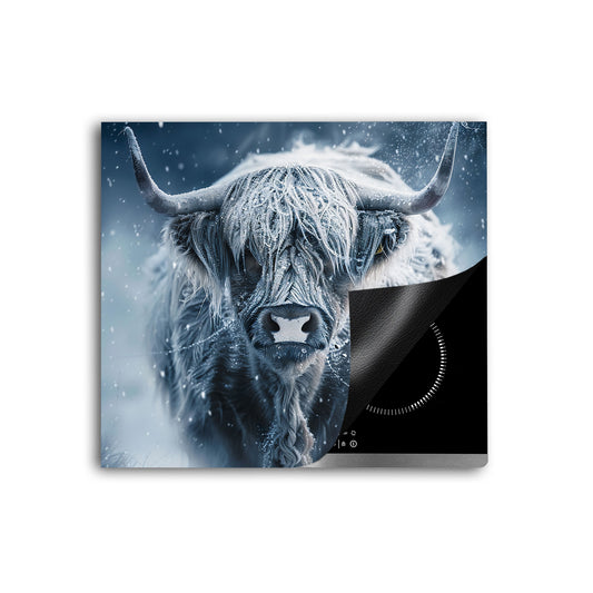 Schottisches Hochlandrind Kuh Herdabdeckplatte Induktionsschutz für Ceranfeld & Küche Deko