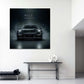 Schwarzer Porsche Rule Your World Motivations Wandbild