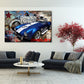 Shelby Cobra Rennwagen als Leinwandbild