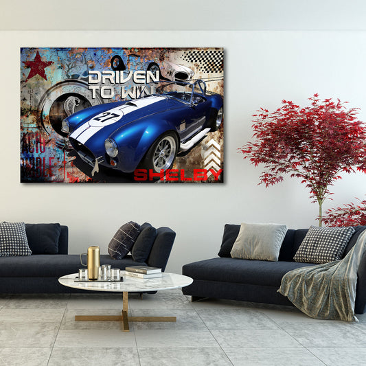 Shelby Cobra Rennwagen als Leinwandbild