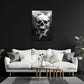 Skull expressiv und dramatisch in Pastelltönen Wandbild