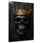 Skull King dunkel und expressiv als Kunstwerk Wandbild