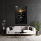 Skull King dunkel und expressiv als Kunstwerk Wandbild