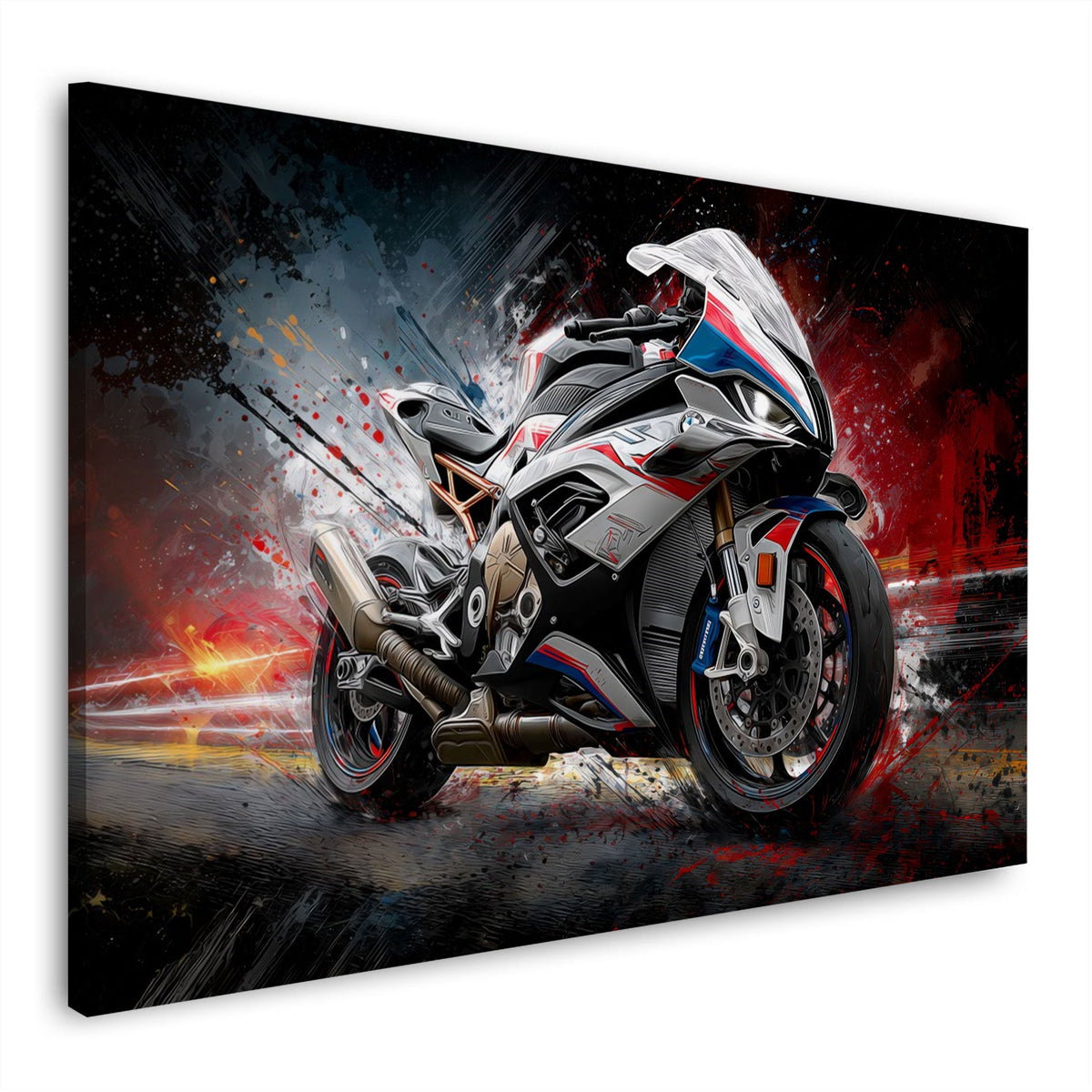 Sportmotorrad Speed – Wandbild