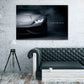 Sportwagen Auto Front im Dunkeln Dream Big Motivation Wandbild