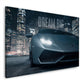 Sportwagen Luxus Auto Nacht Stadt Skyline Dream Big Wandbild